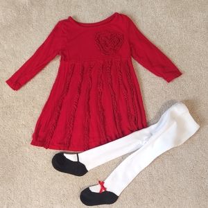 Red Dress & Tights
